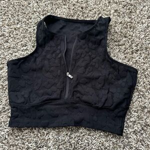 Black crop top